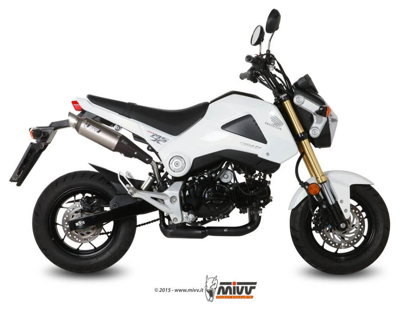 MIVV M2 Satin Stainless Steel Slip-On Exhaust '13-'15 Honda Grom