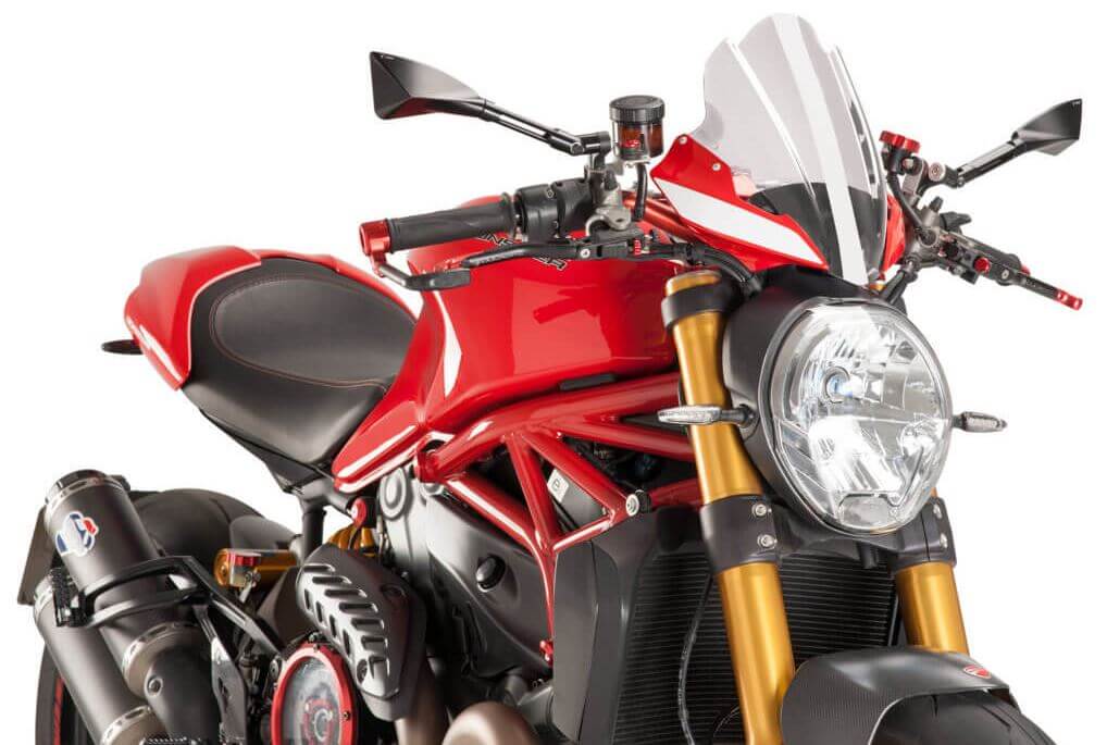 Puig Sport Windscreen for '14-'20 Ducati Monster 1200/S
