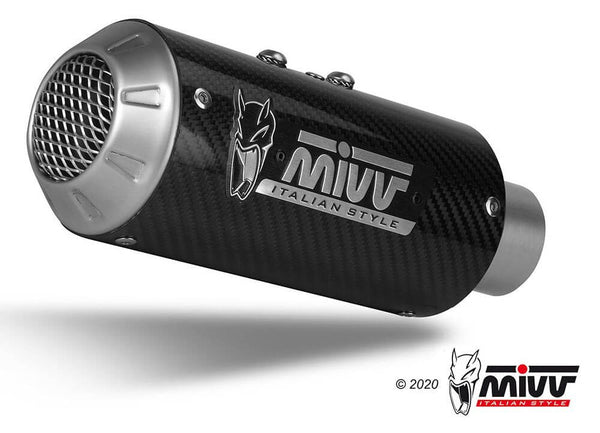 MIVV MK3 Carbon Slip-On Exhaust '18/'19-'23 Kawasaki Ninja 400/Z400