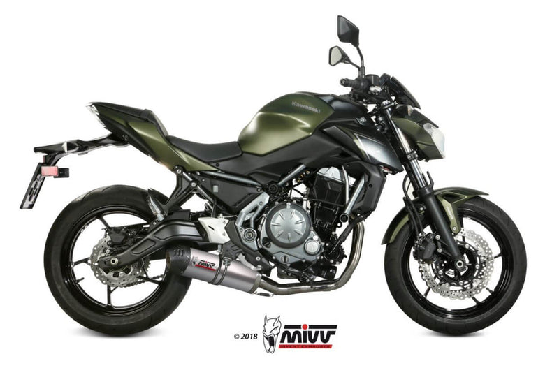 MIVV Oval Titanium Full System Exhaust '17-'23 Kawasaki Ninja 650/Z650