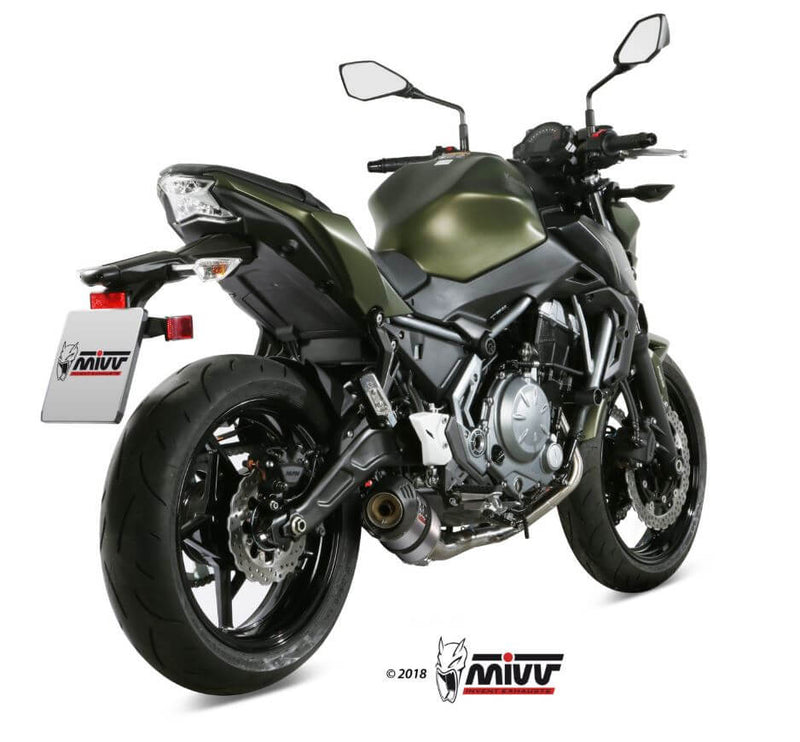 MIVV Oval Titanium Full System Exhaust '17-'23 Kawasaki Ninja 650/Z650