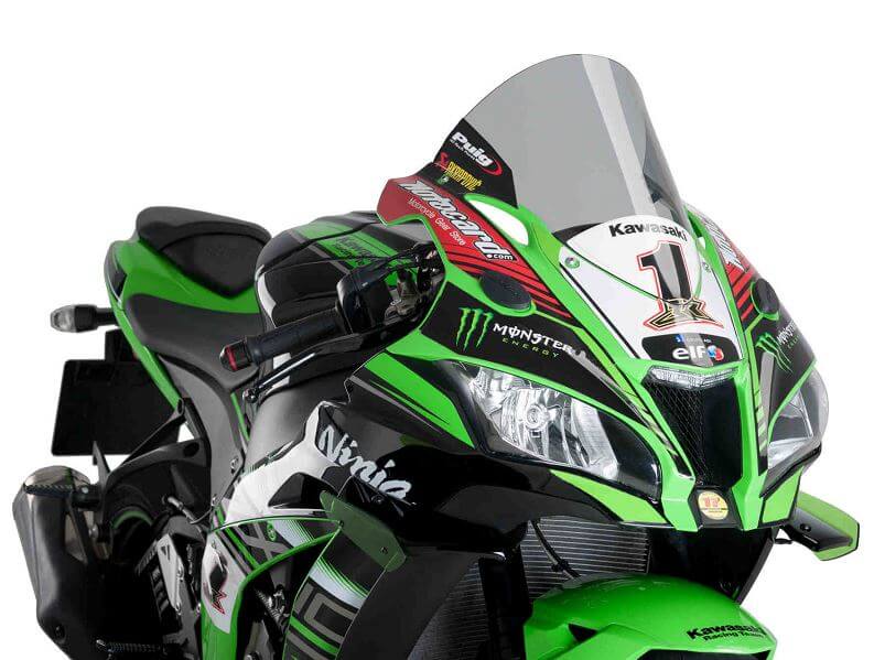 Puig R-Racer Windscreen for '17-'20 Kawasaki ZX-10RR