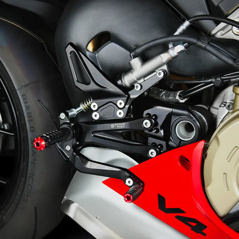 Bonamici Adjustable Rearsets 18-24 Ducati Panigale V4/S, 19-24 V4R