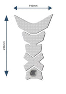 Eazi-Grip Centre Tank Pads in Clear – Design C (PRO)