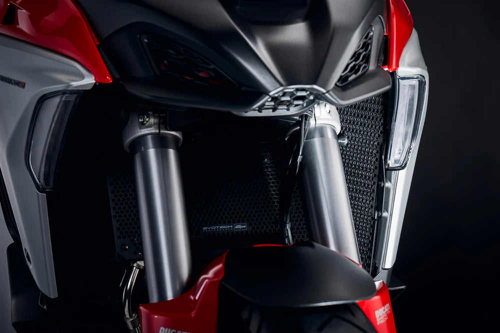 Evotech Performance Radiator Cylinder Head Guard Set 21-26 Ducati Multistrada V4/S/Sport/Pikes Peak/Rally/RS