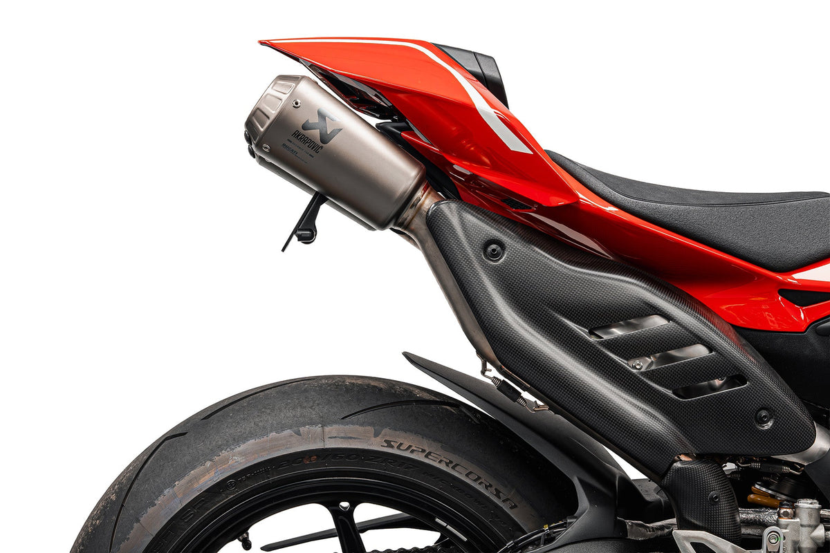 Evotech Performance Dynamic Tail Tidy with Sequential Indicators 25-26 Ducati Panigale V4/S | Akrapovic Titanium Full Race Exhaust