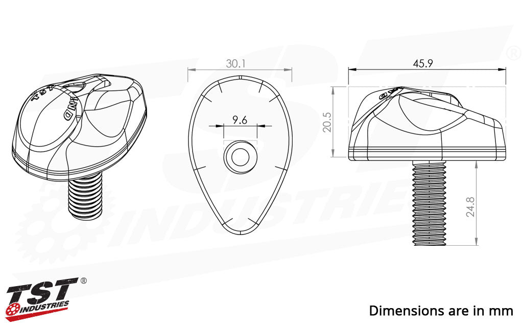 TST Industries LED Front Flushmount Turn Signals for Honda | FLH08
