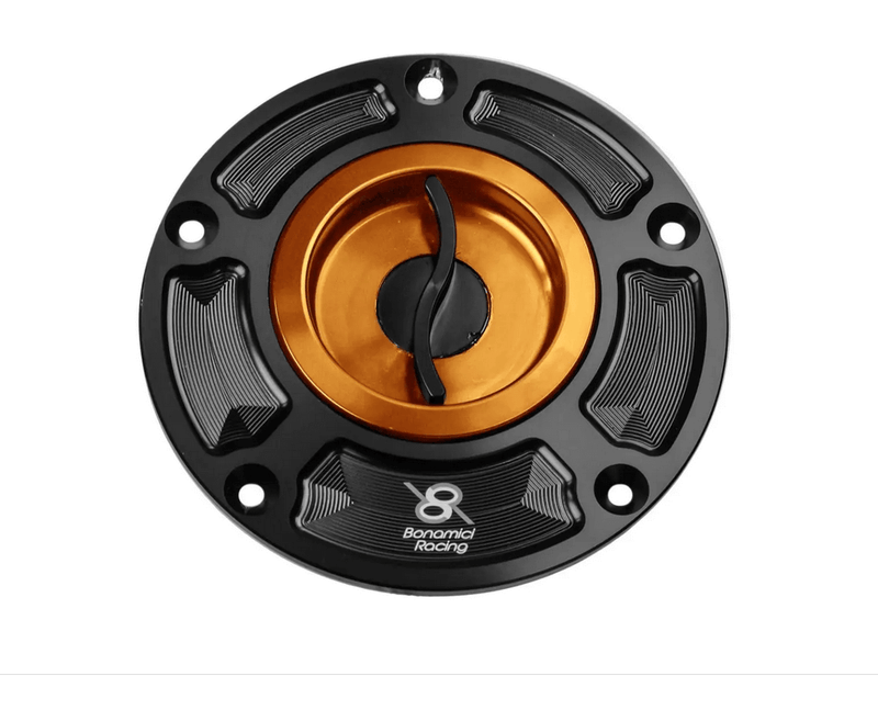 Bonamici Spin Locking Gas/Fuel Cap '07-'17 ZX-6R/ '06+ ZX-10R/ '07-'16 Z800 & Z1000 Orange