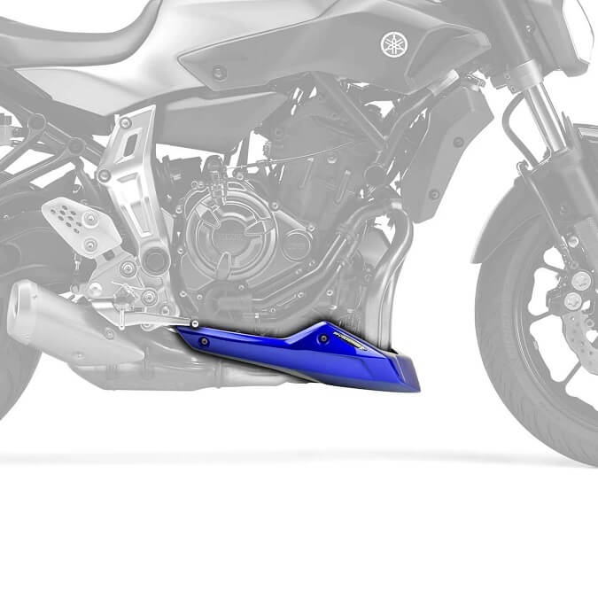 Pyramid Belly Pan '13-'23 Yamaha MT-07 | Metallic Yamaha Blue
