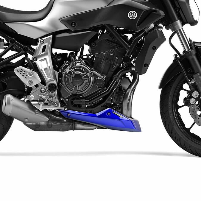 Pyramid Belly Pan '13-'23 Yamaha MT-07 | Metallic Yamaha Blue