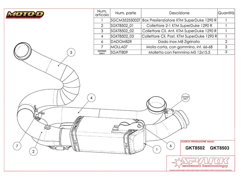 Spark Racing Full Titanium Header 2020+ KTM 1290/1390 Super Duke R/R Evo