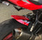 Pyramid Rear Tire Hugger '17-'23 Suzuki GSX-R 1000 | Pearl Mira Red/Glass Sparkle Black