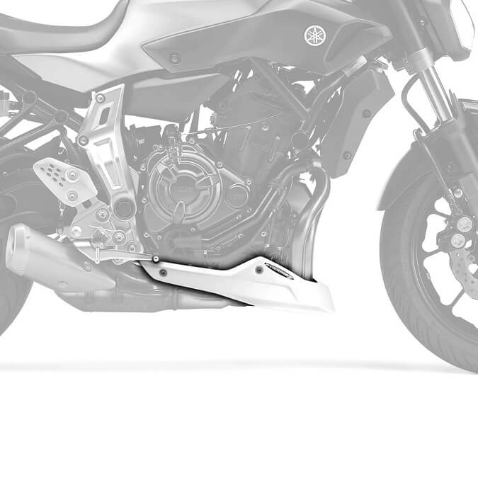Pyramid Belly Pan '13-'23 Yamaha MT-07 | Gloss White