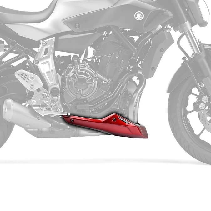 Pyramid Belly Pan '13-'23 Yamaha MT-07 | Metallic Red (Lava Red)