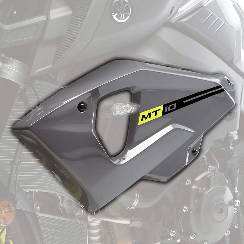 Pyramid Sport Fairing Panels '16-'21 Yamaha MT-10 | Gloss Grey (Nimbus Grey)