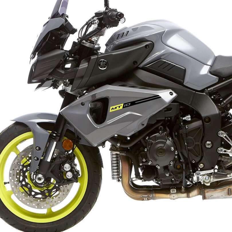 Pyramid Sport Fairing Panels '16-'21 Yamaha MT-10 | Gloss Grey