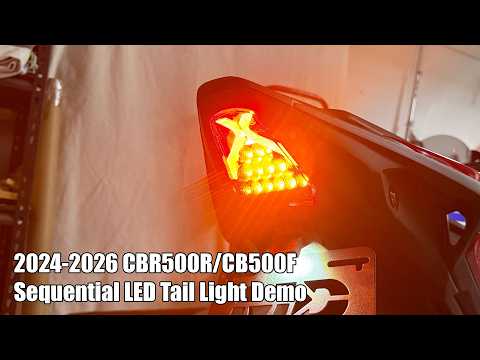 Motodynamic Sequential LED Tail Light 24-26 Honda CBR500R / CB500F | Smoke