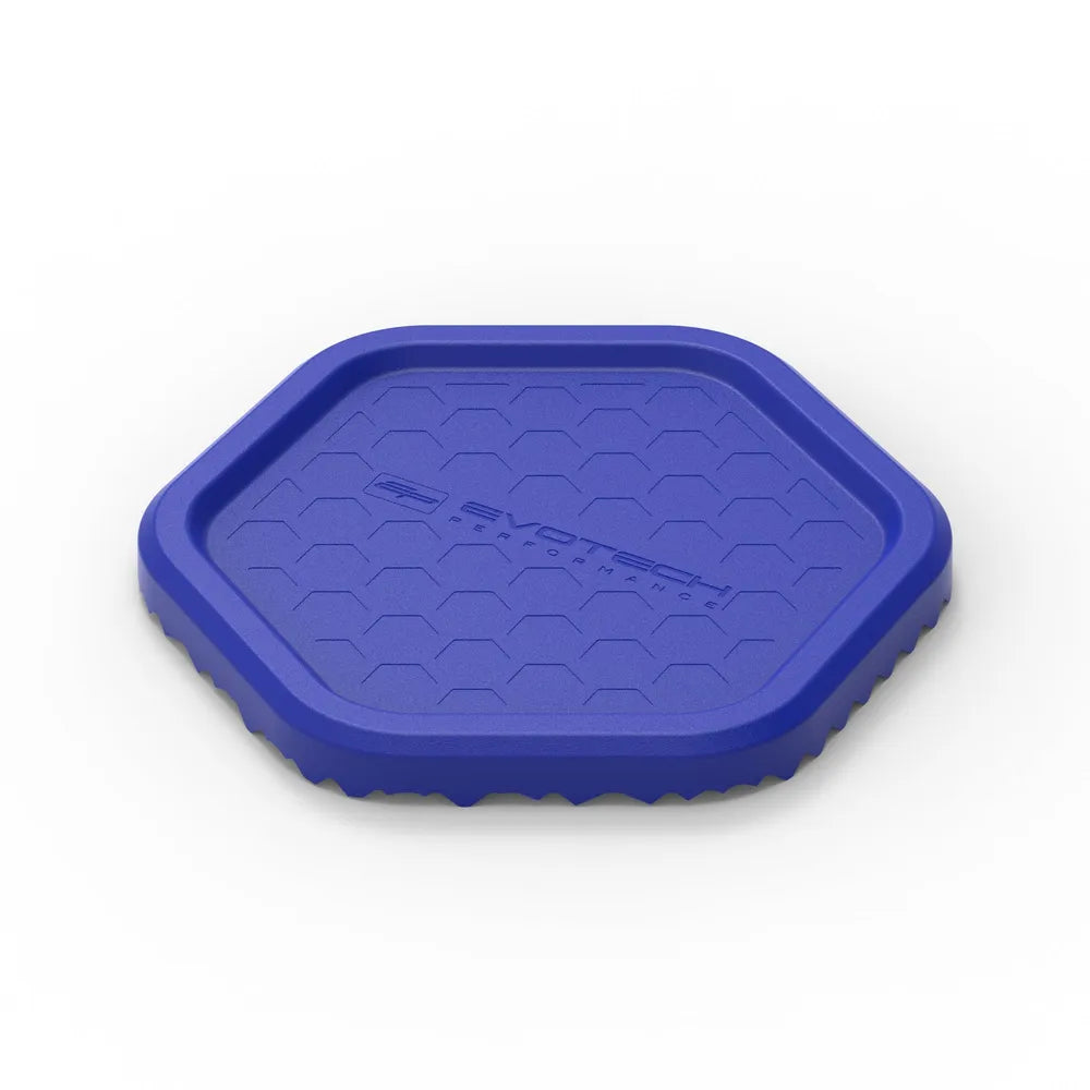 Evotech Performance blue motorcycle side stand puck