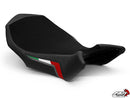 LuiMoto Team Italia Suede Seat Cover 10-11 MV Agusta Brutale 990R, 10-11 Brutale 1090R -  Gunmetal Stitching