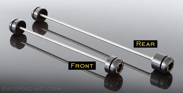 Sato Racing Front Axle Sliders for '14-'17 Yamaha MT-07 / FZ-07