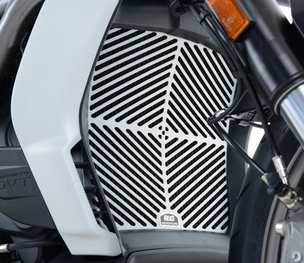 R&G Racing Brushed Aluminum Radiator Guard for 2016 Ducati XDiavel
