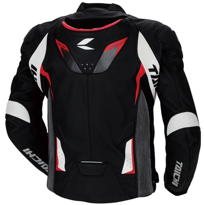 RS TAICHI GMX RSJ832 Arrow Leather Jacket (Black/Red)