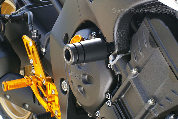 Sato Racing Frame Sliders for 2010-2013 Yamaha FZ8, 2006+ FZ1