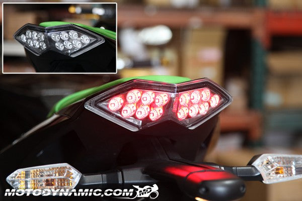 Motodynamic Sequential LED Tail Light '10-'13 Kawasaki Z1000, '11-'21 Ninja 1000, '10-'21 Versys 650