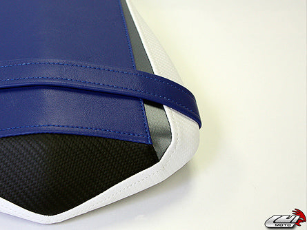 LuiMoto LE Edition Seat Cover 2009-2014 Yamaha YZF R1 - CF White/Blue