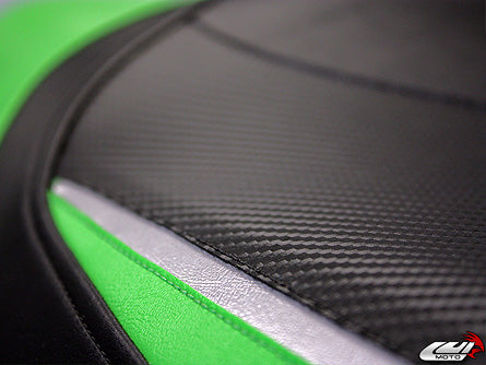 LuiMoto Team Kawasaki Seat Cover 2008-2011 Kawasaki Ninja ZX14R - Lime Green