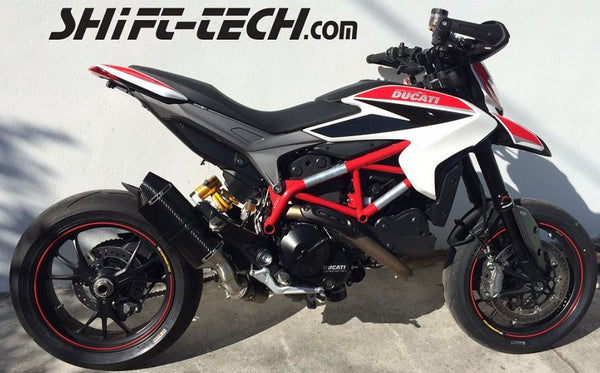 Shift Tech 10" Carbon Slip-On (Standard Version) For 2013-2014 Ducati Hypermotard/Hyperstrada 821