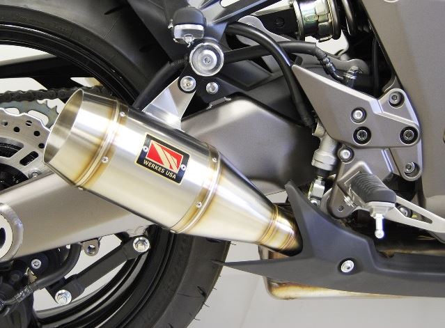 Competition Werkes GP Stainless Steel Slip-ons Exhaust '10-'15 Kawasaki Z1000, '11-'15 Z1000SX (Ninja 1000)