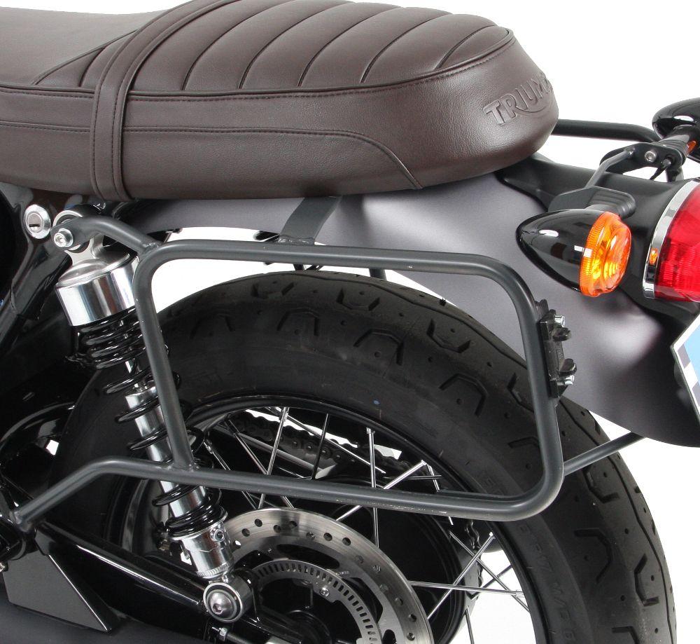 Hepco & Becker Black Side Carrier for '16- Triumph Bonneville T120