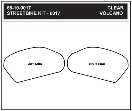 StompGrip Volcano Tank Grip Pads for 2003-2006 Honda CBR600RR Motostarz.com
