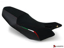 LuiMoto Team Italia Suede Seat Cover for 2007-2012 Ducati Hypermotard (Fits DP Seats Only)