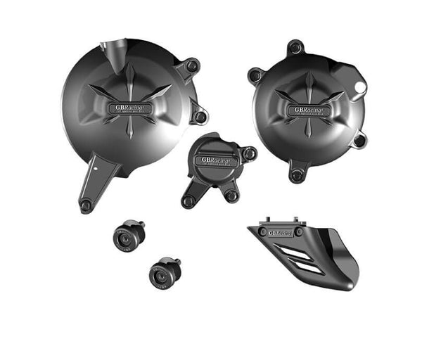 GB Racing STOCK Engine Covers Protection Bundle 06-23 Kawasaki ER6n/f