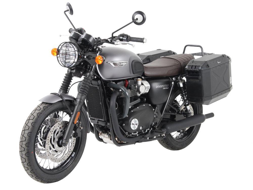 Hepco & Becker Black Side Carrier for '16- Triumph Bonneville T120