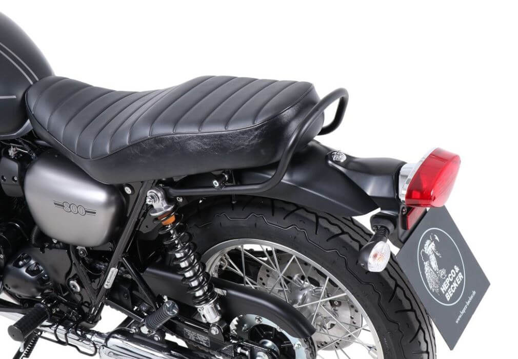 Hepco & Becker Passenger Grab Rail '19+ Kawasaki W800 Street/ Cafe - Black