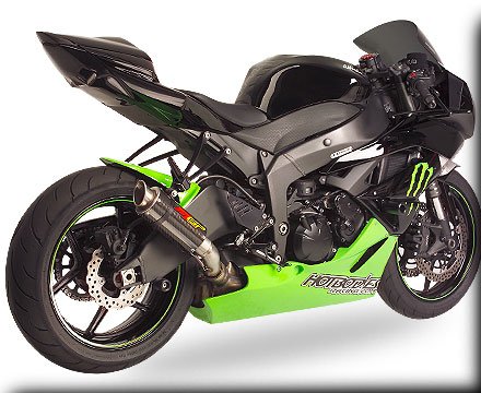 Hotbodies Racing MGP Growler Carbon Slip-on Exhaust System 2009
