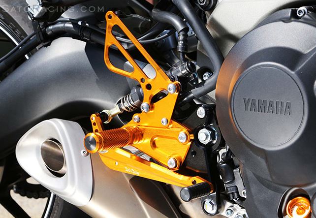 Sato Racing Adjustable Rearsets 14-20 Yamaha FZ09/MT09/XSR900