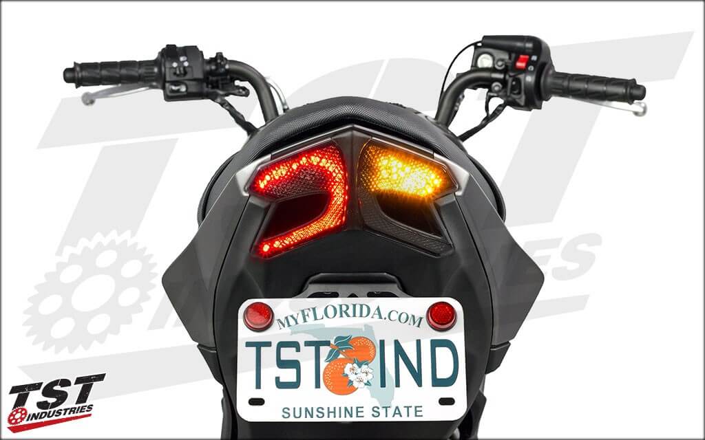 TST Industries LED Integrated Tail Light for '17- Kawasaki Z125