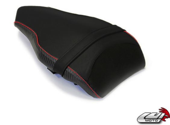 LuiMoto Team Italia Suede Leather Passenger Seat Cover Ducati 848/1098/1198