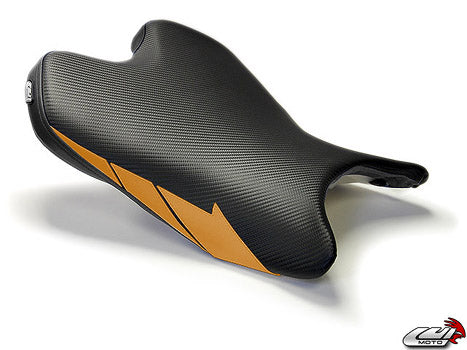LuiMoto Team Yamaha Seat Cover 2008-2015 Yamaha YZF R6 - Cf Black/Deep Gold