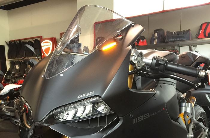New Rage Cycles Mirror Block Off Turn Signals For Ducati 899/1199 Panigale