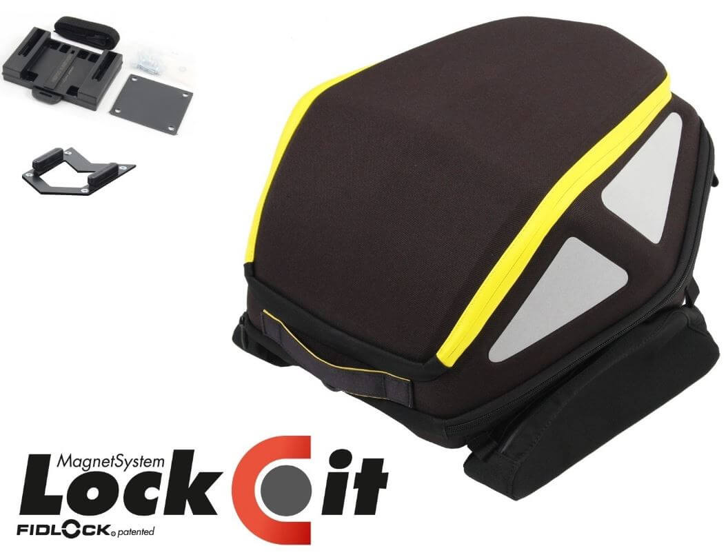 Hepco & Becker Royster Rearbag Lock-It Version for Rear Tank Ring | Yellow