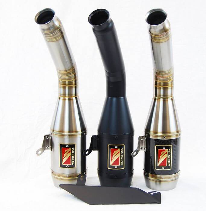 Competition Werkes GP Stainless Steel Slip-on Exhaust 2013-2017 Triumph Daytona 675/R