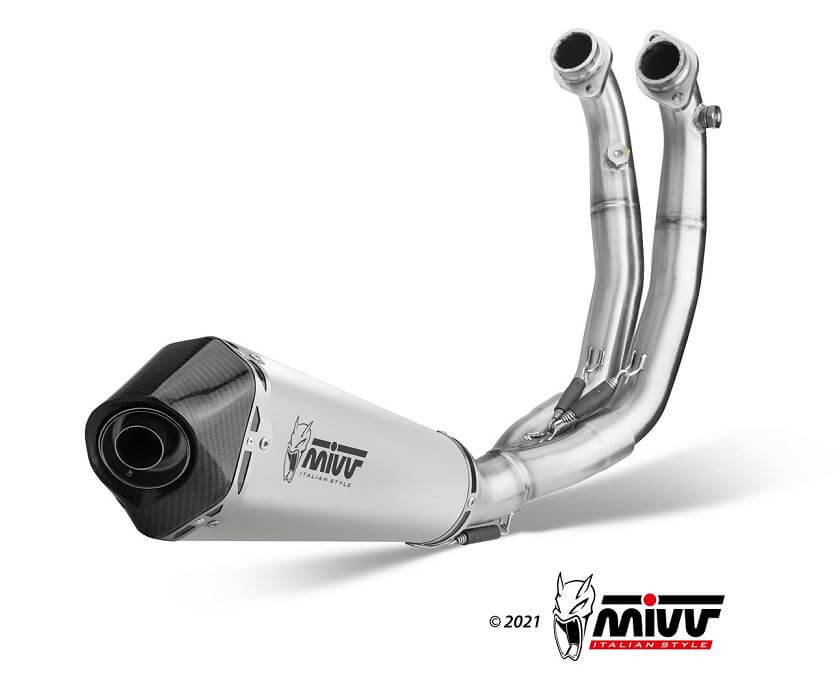 MIVV Delta Race Stainless Steel Full Exhaust '21-'22 Aprilia Tuono 660