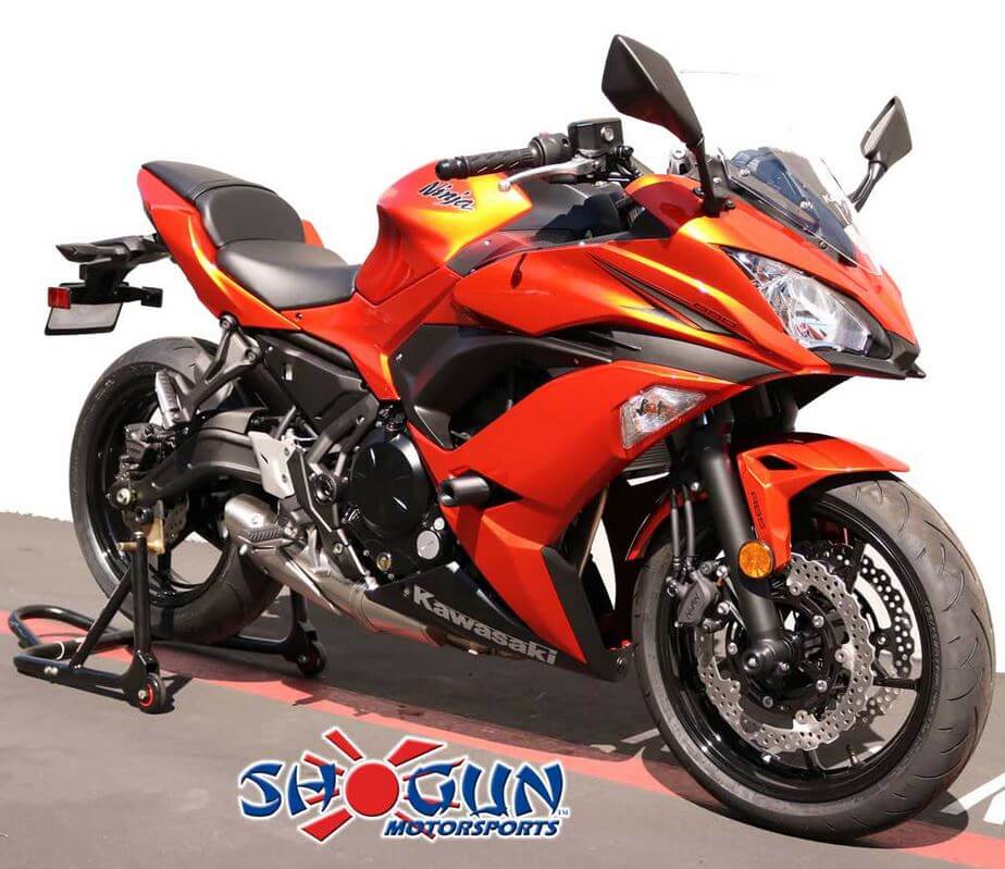 Shogun No Cut Black Frame Sliders '17-'20 Kawasaki Ninja 650