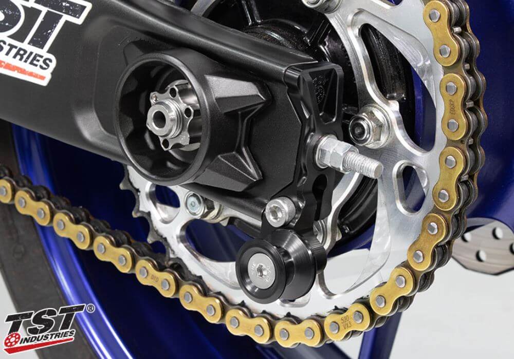 TST Spooled Captive Chain Adjusters for Yamaha MT-07/FZ-07/XSR700