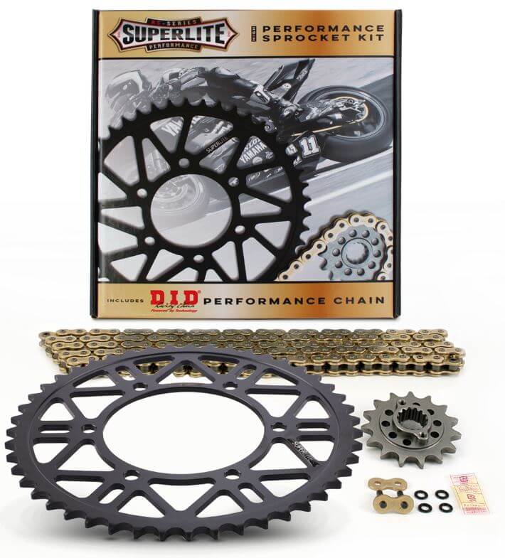Drive Systems Superlite RS7 525 Steel Sprocket Chain Kit for '14-'19 Yamaha FZ07 / MT07 / XSR700